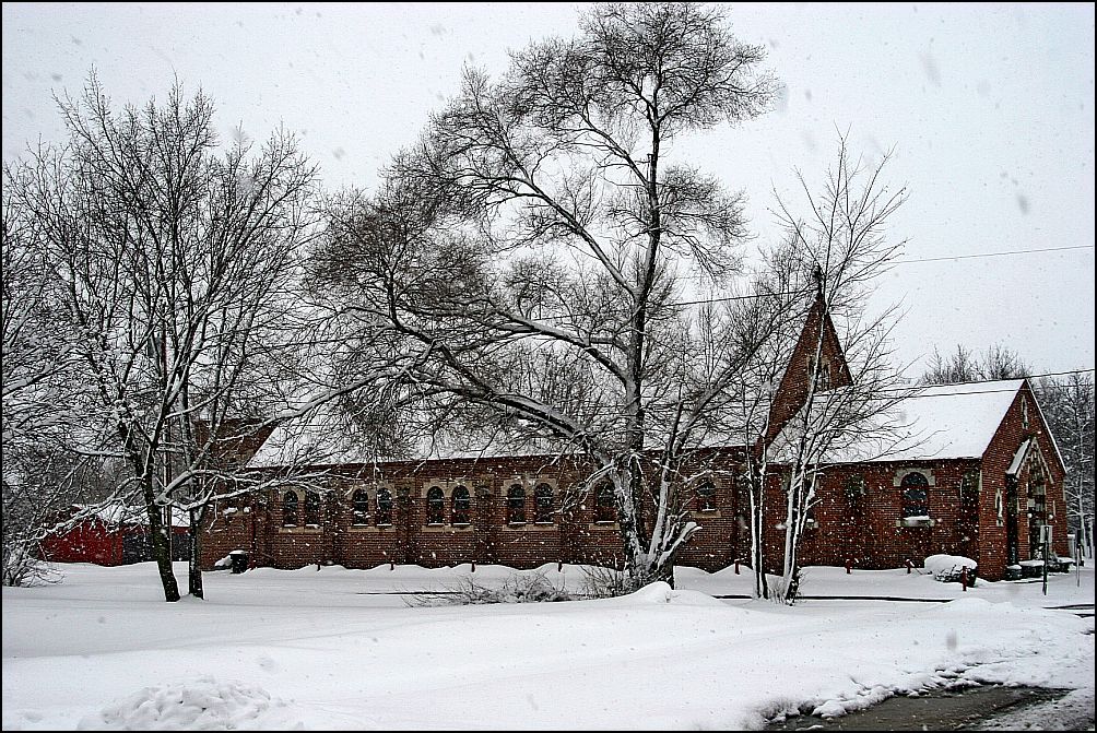 Church in Snow - April 18, 2013