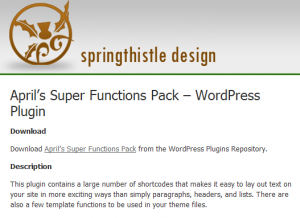Go to Aprils Super Function Pack Web Site